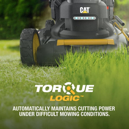 Cat DG670 60V 21" Cordless 3-In-1 Cutting Modes, Brushless Push Lawn Mower with Torqlogic - Battery & Charger Included