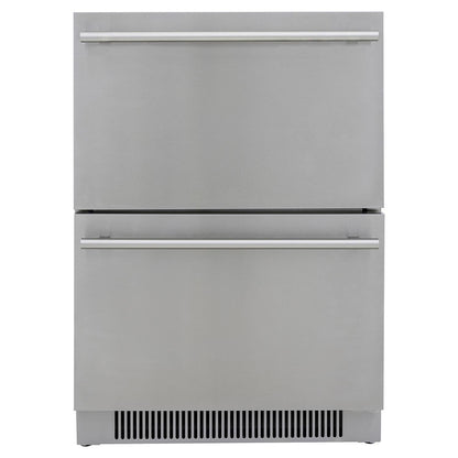 Blaze 23.5-Inch 5.1 Cu. Ft. Outdoor Rated Double Drawer Refrigerator
