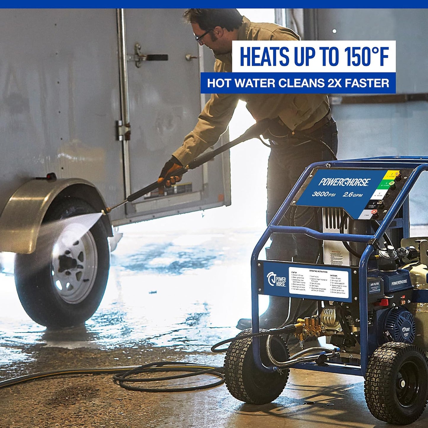 Propane Pressure Washer, Hot Water Pressure Washer Gas Pressure Washer with Propane Burner, Power Washer Car Pressure Washer