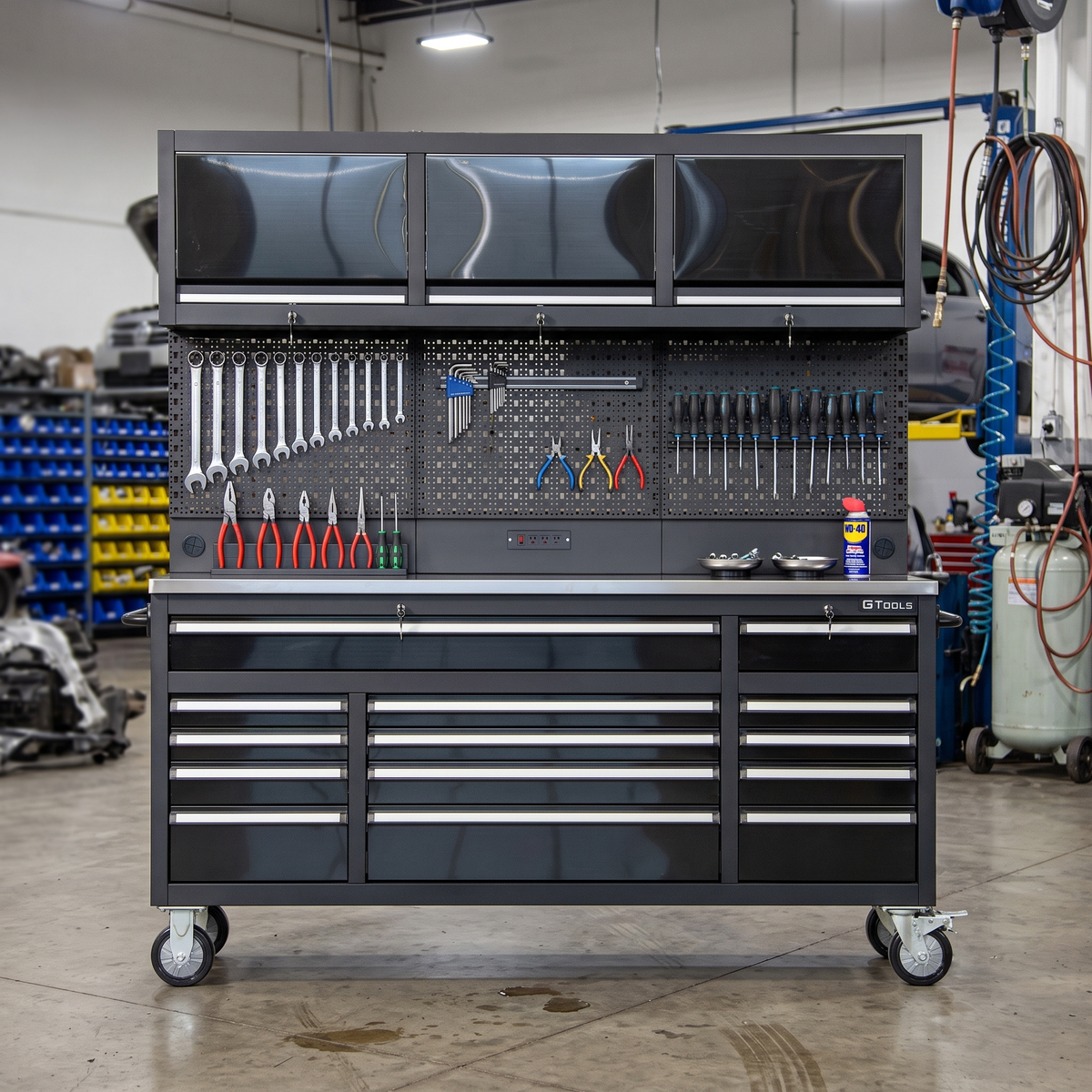 Overhead Pro 72-Inch Special Edition HD Rolling Tool Chest and Workbench