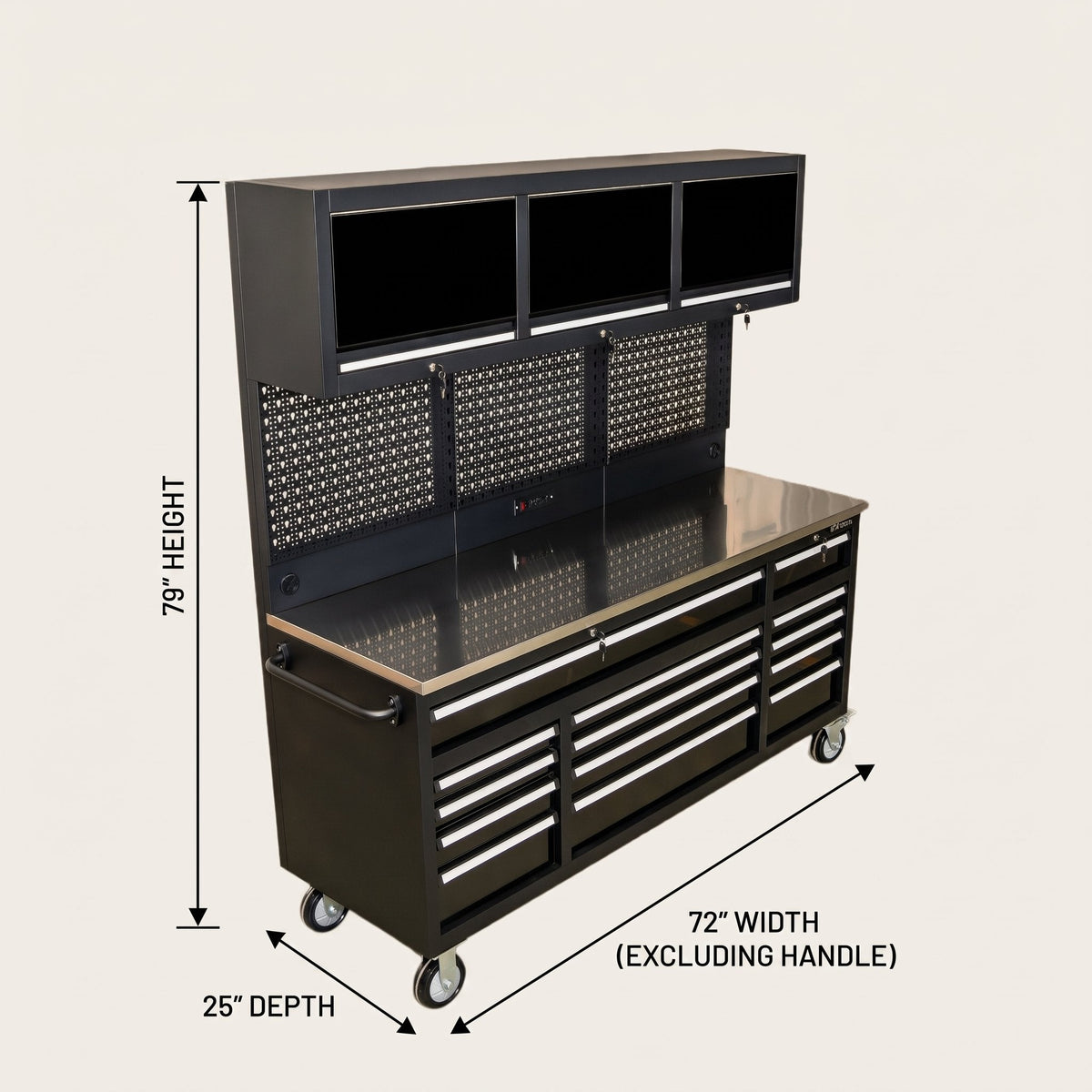 Overhead Pro 72-Inch Special Edition HD Rolling Tool Chest and Workbench