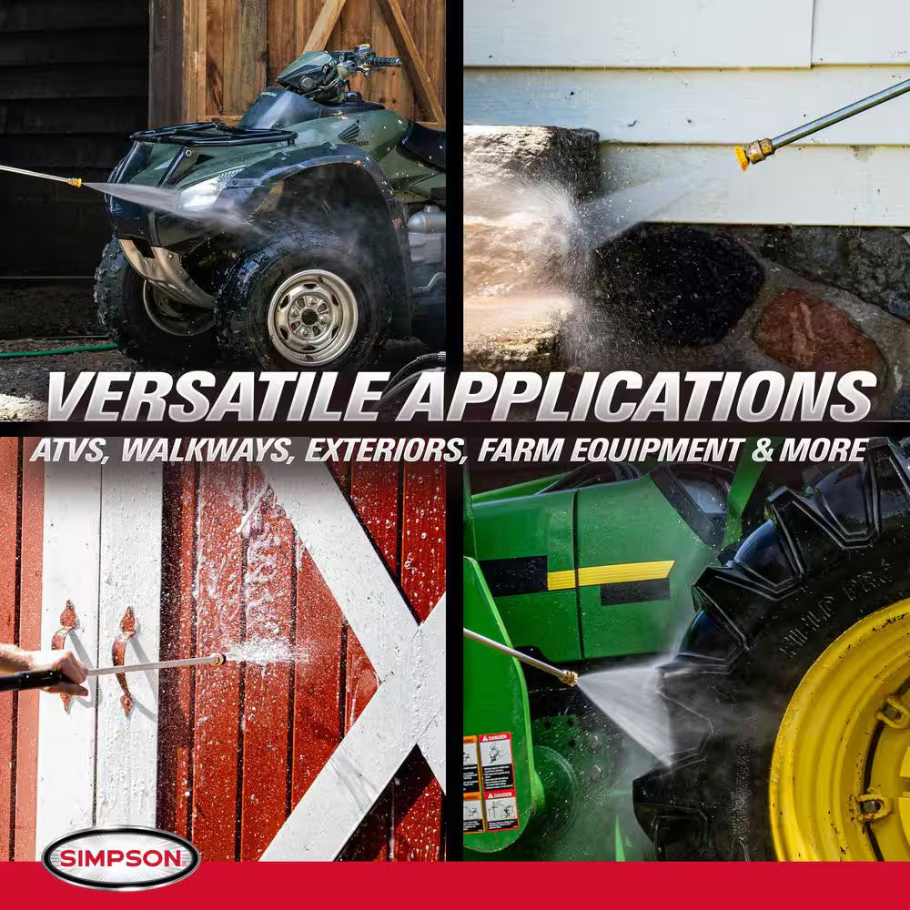 3300 PSI 2.5 GPM Gas Pressure Washer, HONDA GX200 Engine, Reliable Residential Cold Water Power Washer