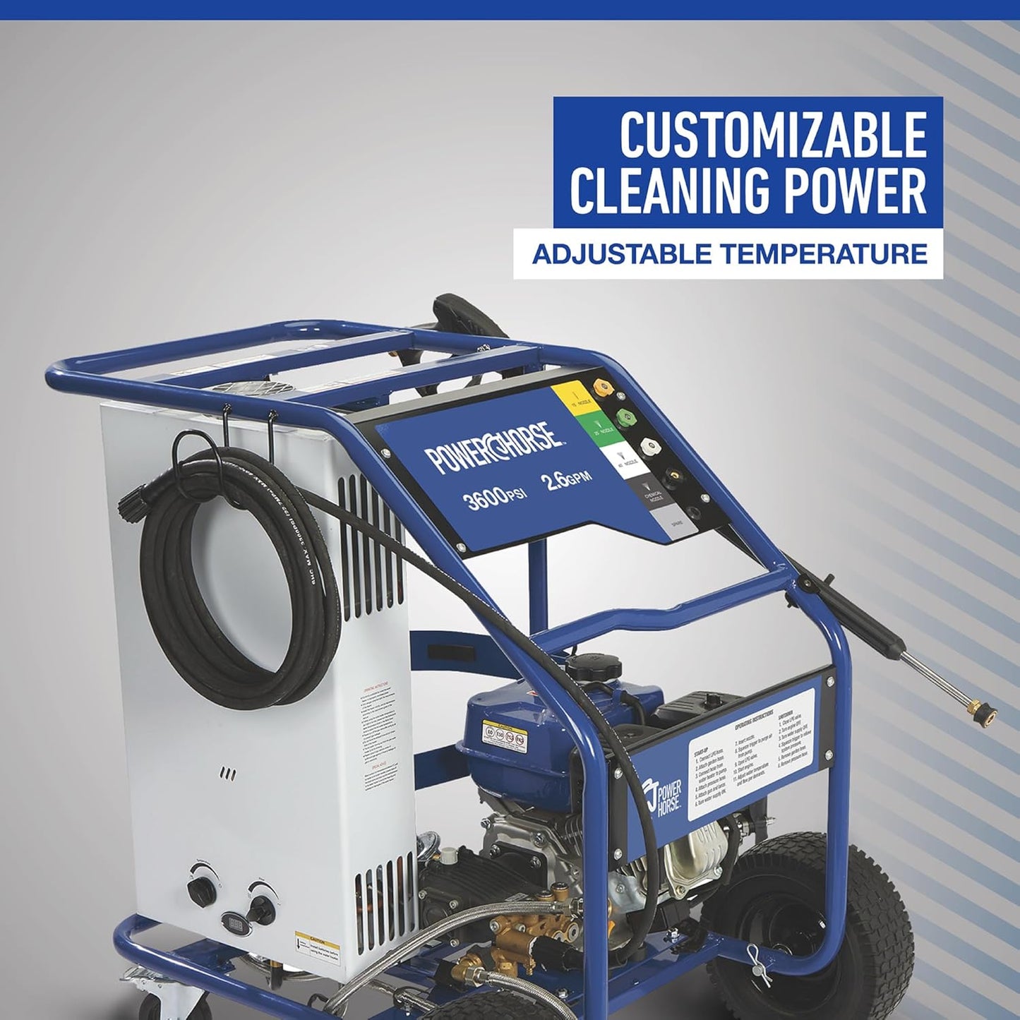 Propane Pressure Washer, Hot Water Pressure Washer Gas Pressure Washer with Propane Burner, Power Washer Car Pressure Washer