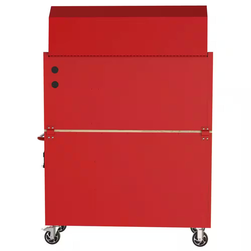 Modular Tool Storage 52 In. W Standard Duty Red Mobile Workbench Cabinet with 8-Drawer Top Tool Chest