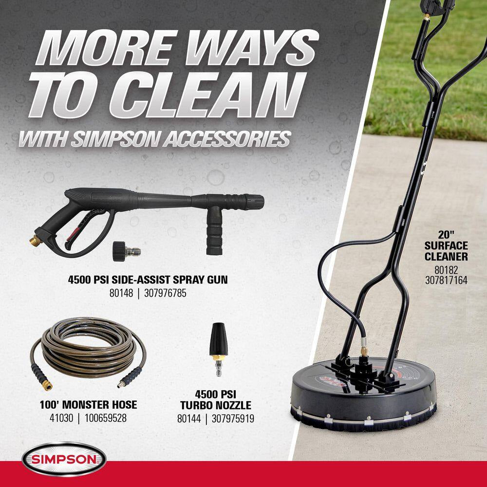 3300 PSI 2.5 GPM Gas Pressure Washer, HONDA GX200 Engine, Reliable Residential Cold Water Power Washer
